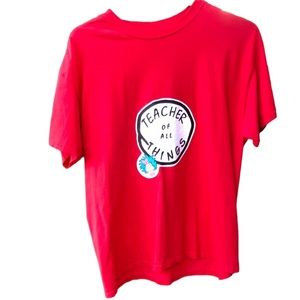 Vintage Dr. Suess Tee Shirt Teacher of All Things Shirt